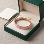 Rose Petal Botanical Open Cuff Bracelet