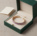 Lavender Vine Open Cuff Bracelet
