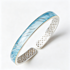 Azure Wave Open Cuff Bracelet