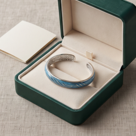 Azure Wave Open Cuff Bracelet