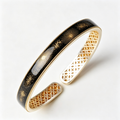 Midnight Starburst Open Cuff Bracelet